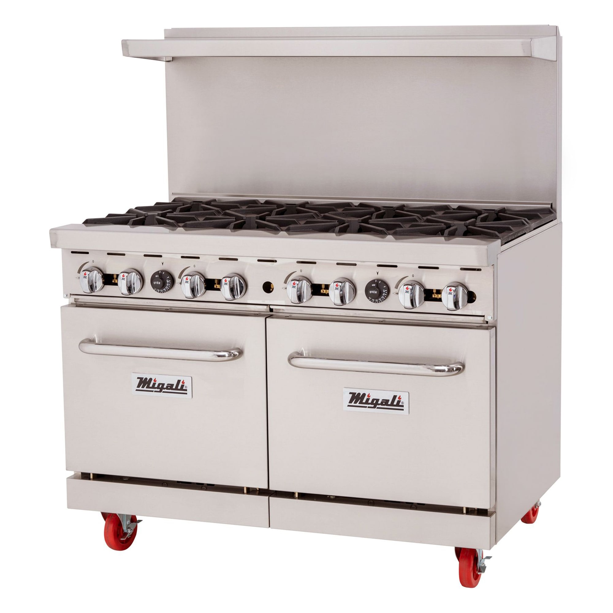 Migali C Ro8 Ng 48 8 Burner Gas Range W 2 Standard Ovens