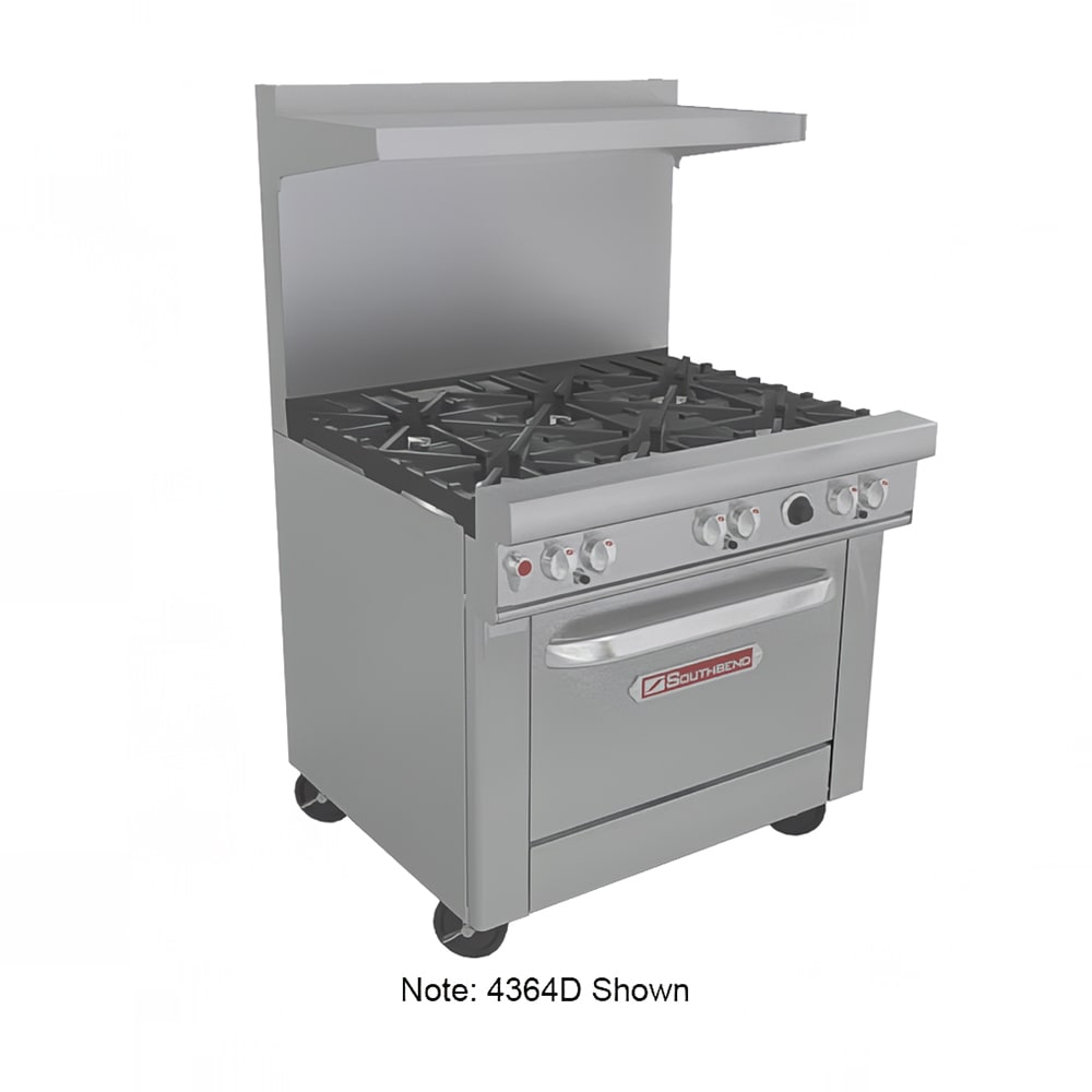 Southbend 4364d 2tr 36 2 Burner Gas Range W Griddle