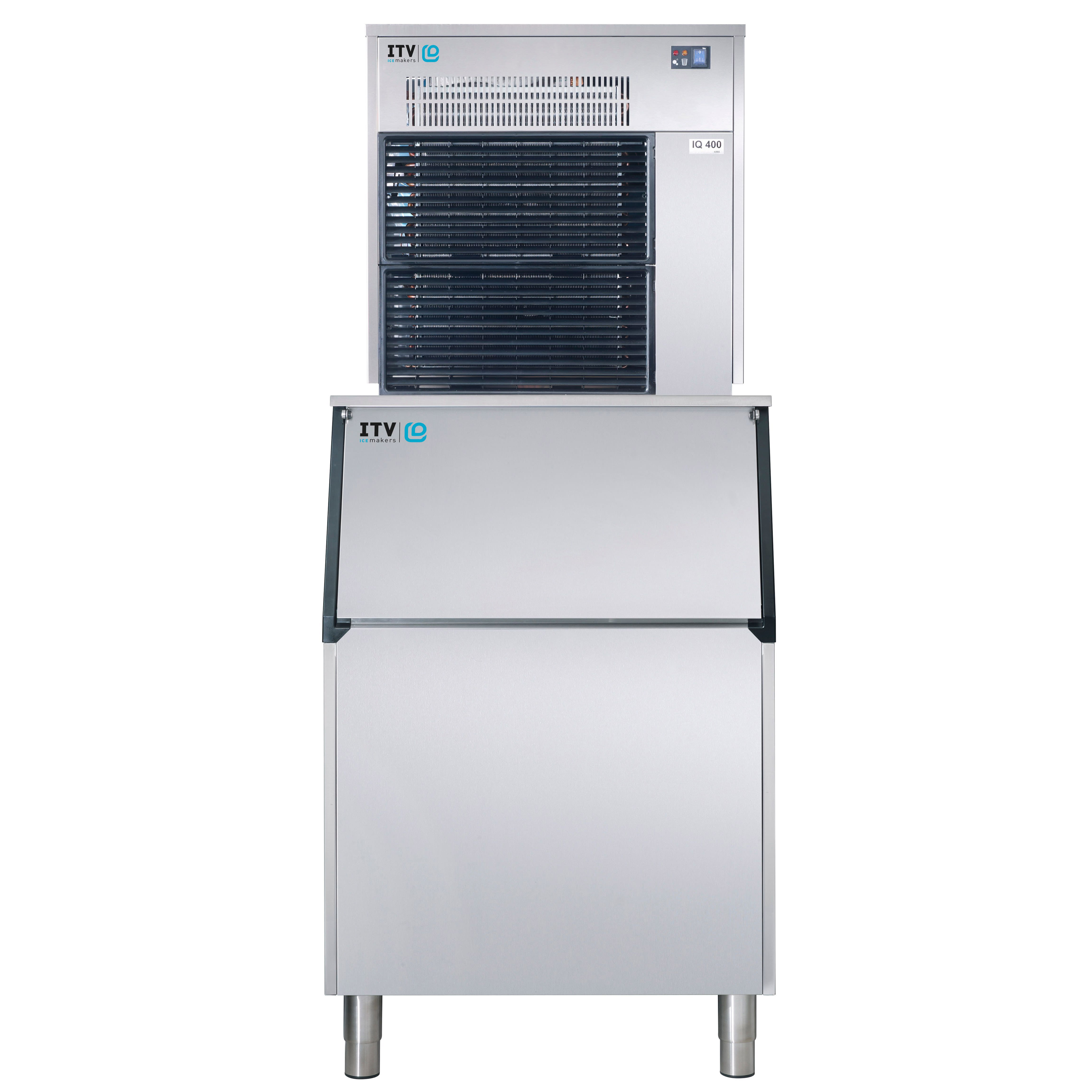 ITV Ice Makers IQ900A/S500 980 lb Ice Queen Flake Ice Machine w/ Bin ...