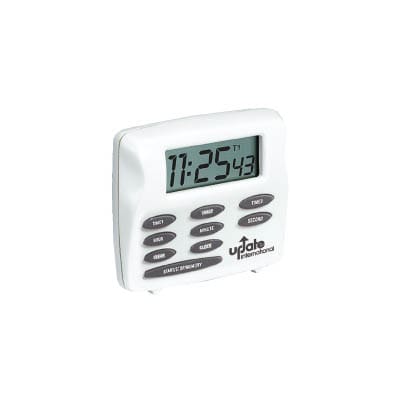 Update UTD3C Three Channel Timer w/ Clock - 2.5" x 3", White