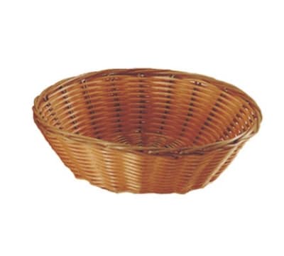 Update BB-8R 8-1/4" Round Cracker Basket - Polypropylene, Natural