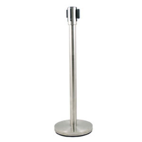 Update RS-36SS 36" Crowd Guidance System - 6-1/2' Retractable Belt, 12" Base, Stainless