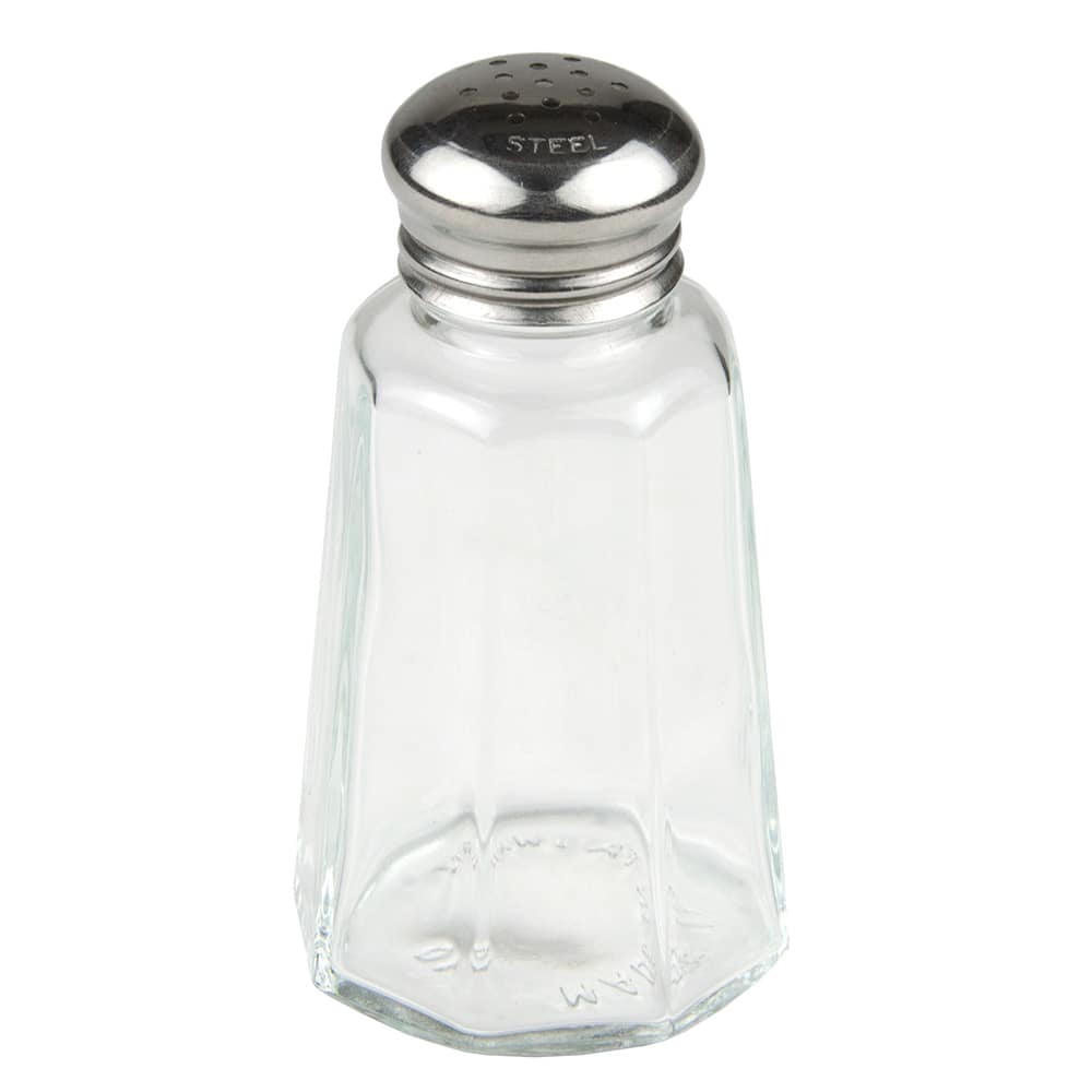Update SK-PM2 2-oz Paneled Shaker - Mushroom Top, Glass/Chrome