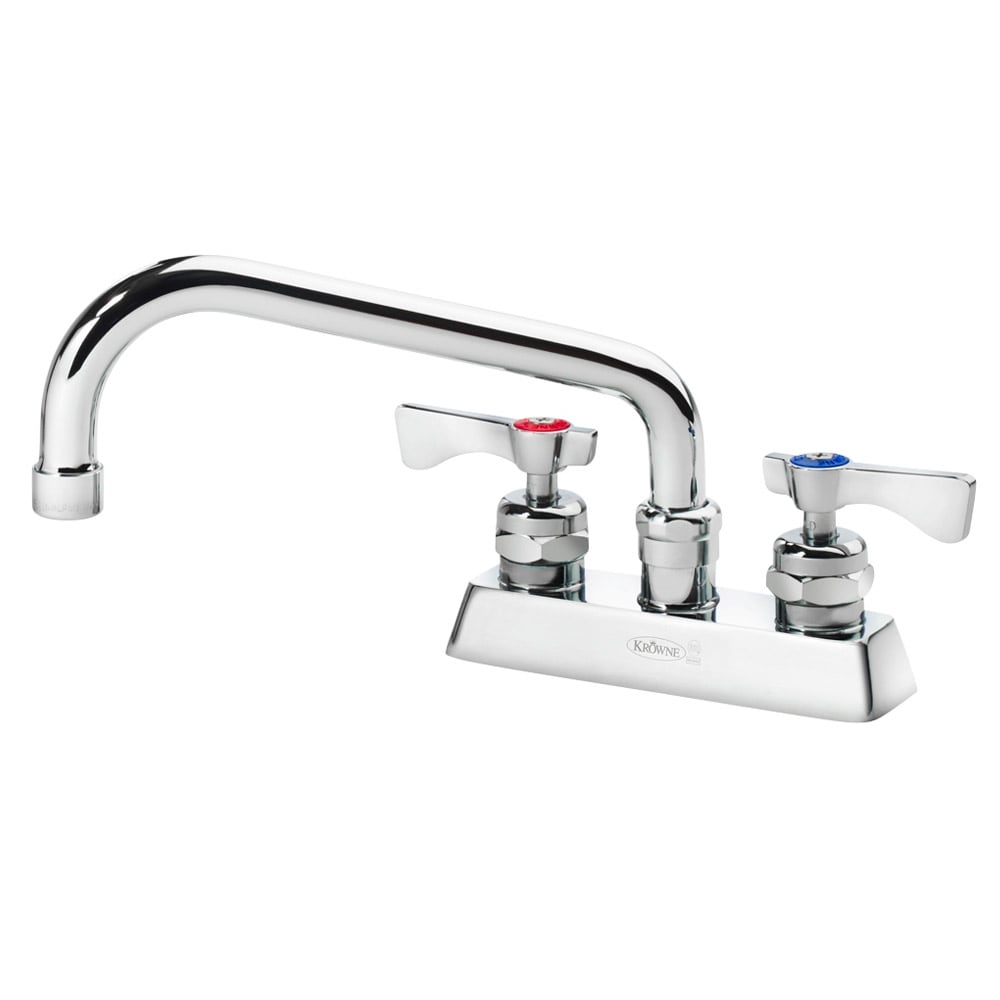 4" Deck Mount Sink Faucets with 8"Swing Spout 