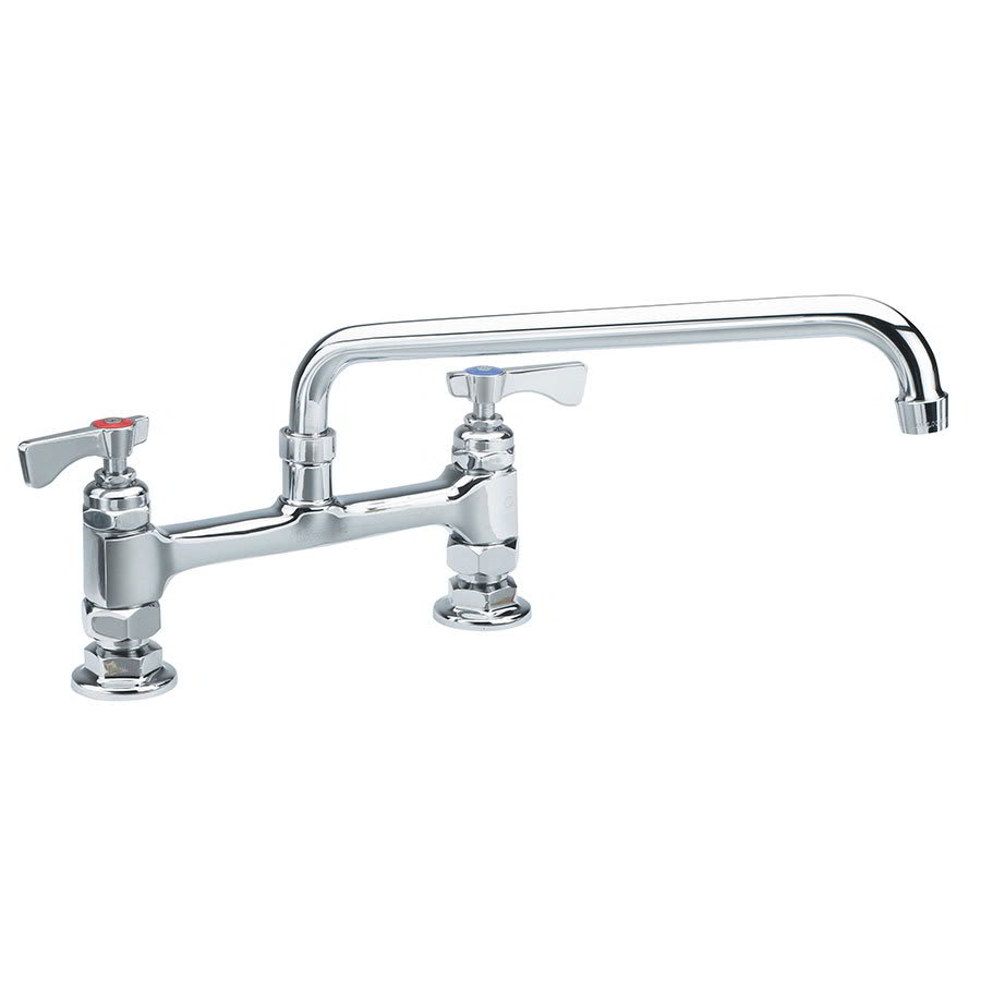 Krowne 15-812 Deck Mount Royal Series Faucet, 12-in Long, 8-in Center, Mount Kit