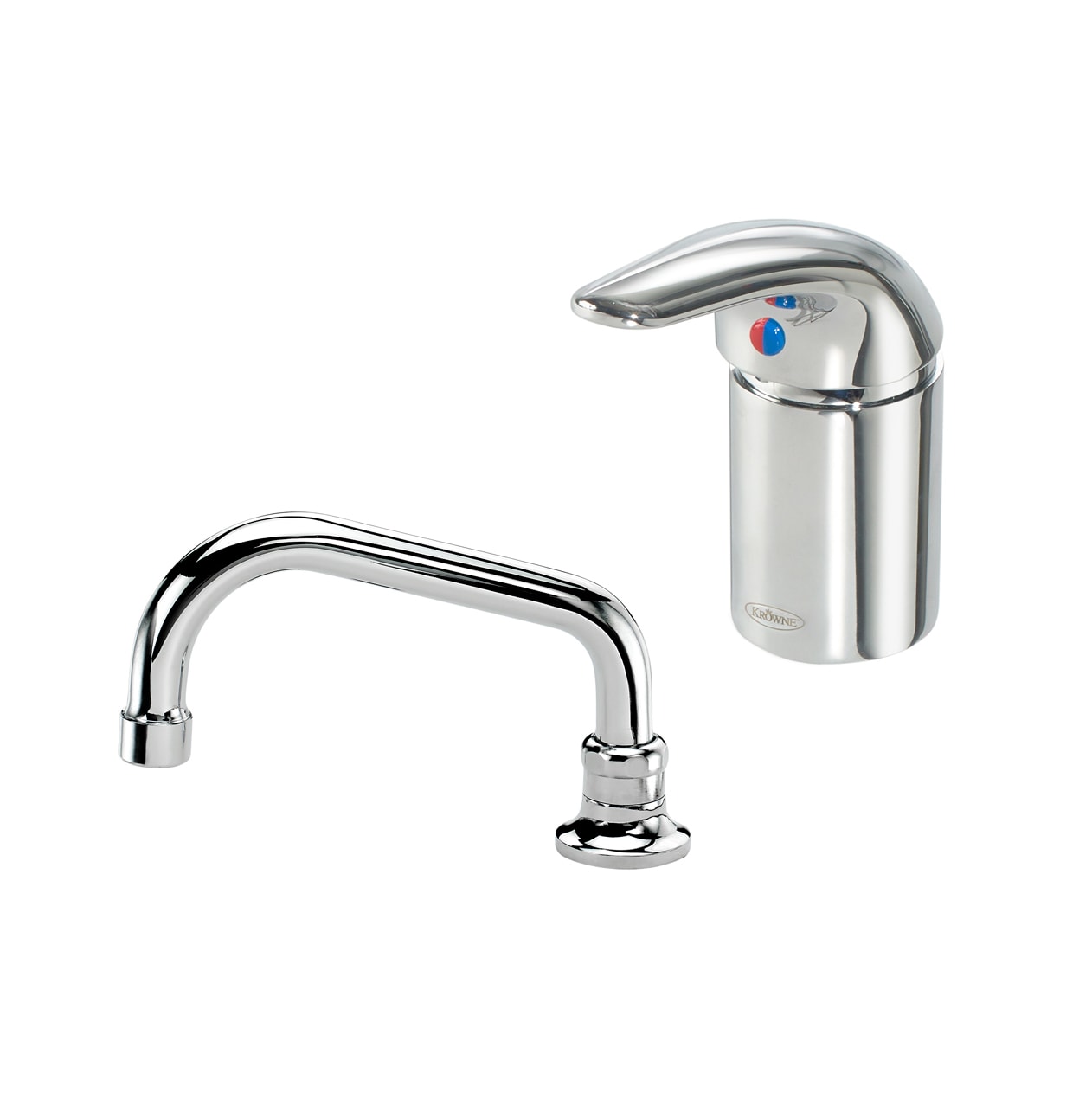 Krowne 16331L Deck Mount Faucet w/Remote Spout & Single Hole