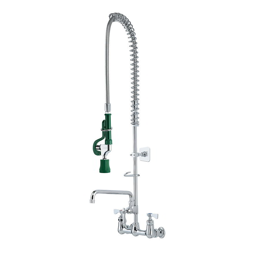 Krowne 17-109W Rinse Assembly w/Wall Bracket, 8 in Center & 12-in Faucet