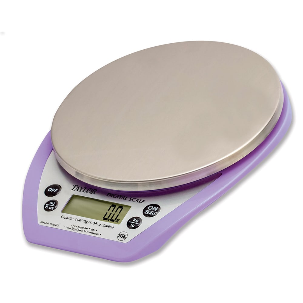 Taylor 1020PRNFS 11 lb. Allergen-Free Dry/Liquid Digital Portion Control  Scale