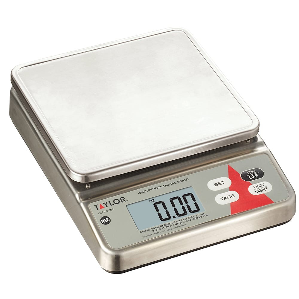 Taylor Digital Kitchen Scale with Removable Stainless Tray Set