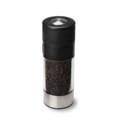 Olde Thompson 3027-28 6-in Tower Peppermill w/ Soft Grip & Black Pepper, Black