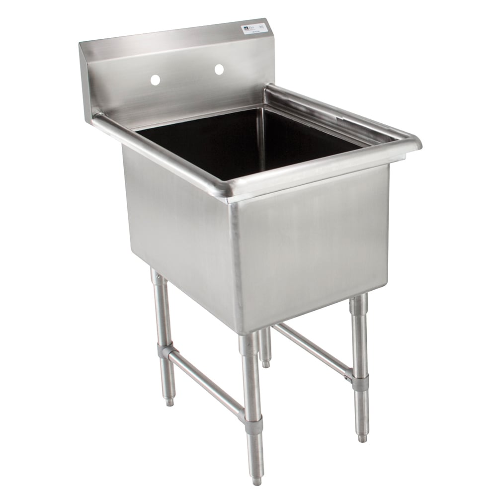 12 Deep Bowl John Boos E Series Stainless Steel Sink 1 Compartment 36-1/2 Length x 25-1/2 Width 18 Left Hand Side Drainboard 