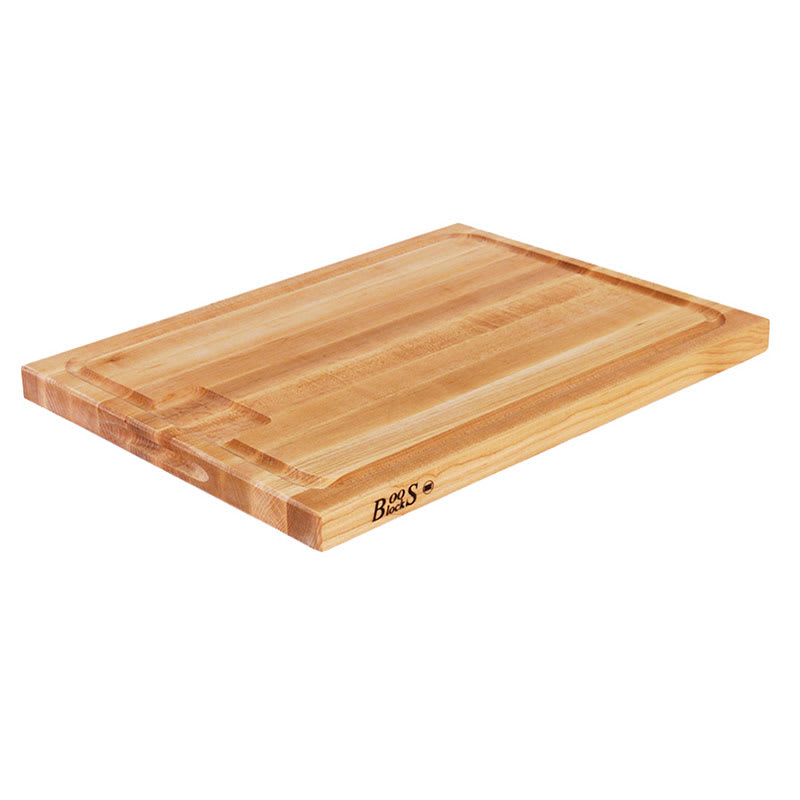 John Boos TEN2015-3 Cutting Board w/ Juice Groove - Stainless Feet, 20x15x2", Northern Hard Rock Maple