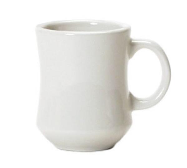 Tuxton BEM-0806 Princess Mug, 8 oz, 3-1/8in, Eggshell White