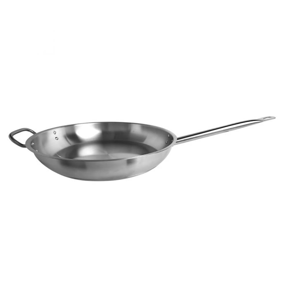 Thunder Group SLSFP4014, 14-Inch 18/0 Stainless Steel Fry Pan