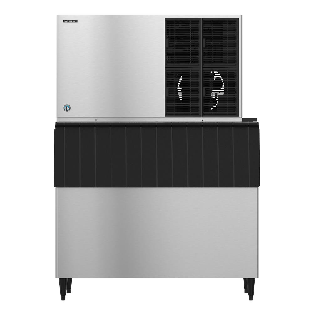 Hoshizaki KM1301SAJ/B800PF 1365 lb Crescent Cube Ice Maker w/ Bin 800 lb Storage, Air Cooled