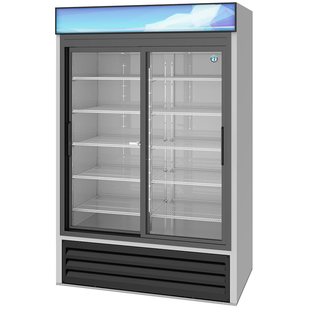 Refrigerator Hoshizaki RM-65-HC Three Section Glass Door Merchandiser 