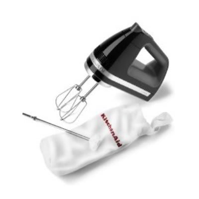 KitchenAid KHM720OB 7-Speed Digital Hand Mixer w/ Clean Touch Control Pad, Onyx Black