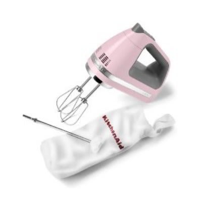 KitchenAid KHM720PK 7-Speed Digital Hand Mixer w/ Clean Touch Control Pad, Komen Pink
