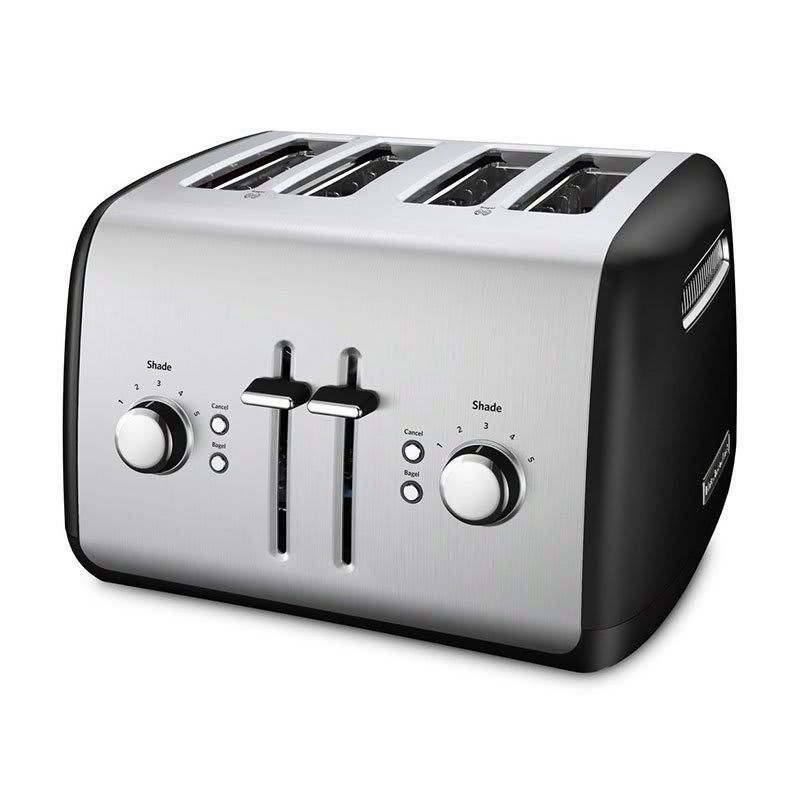 KitchenAid KMT4115OB 4-Slice Toaster w/ Bagel Button, Onyx Black