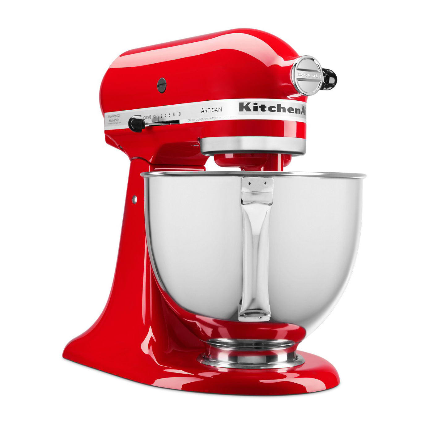 KitchenAid KSM150PSPA Artisan® 5 Quart TiltHead Stand Mixer, Passion Red