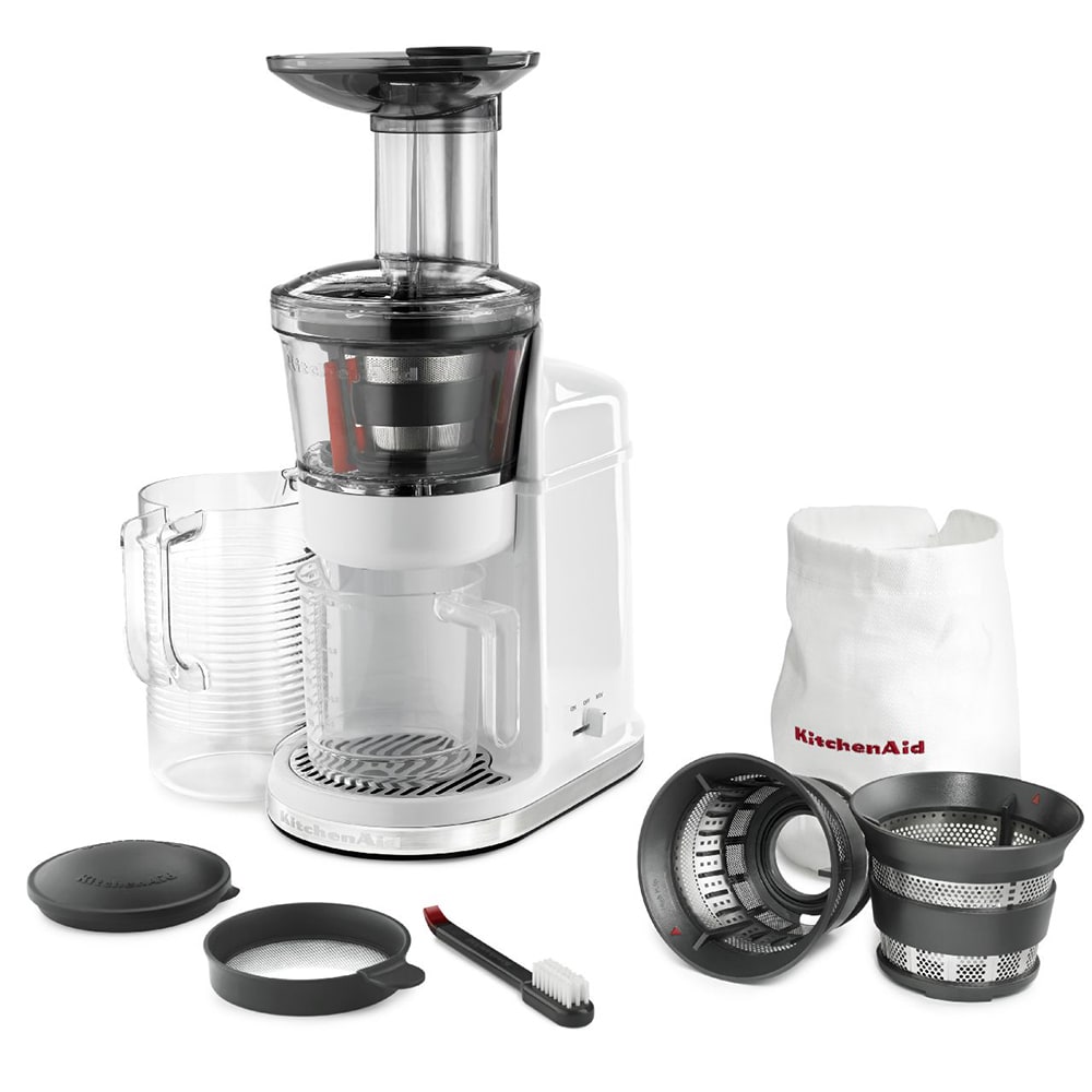 KitchenAid KvJ0111WH Maximum Extraction Juicer w/ 2-Stage ...
