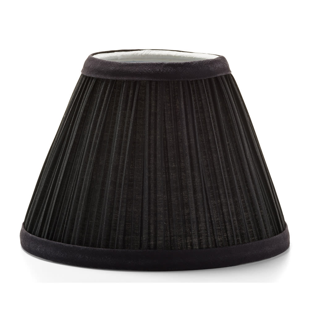 Hollowick 296B Pleated Slim Line Fabric Lamp Shade w/ Fire Retardant
