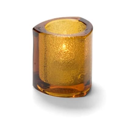 Hollowick 5160AJ Thick Triangle Tealight Lamp For HD8, Amber Jewel