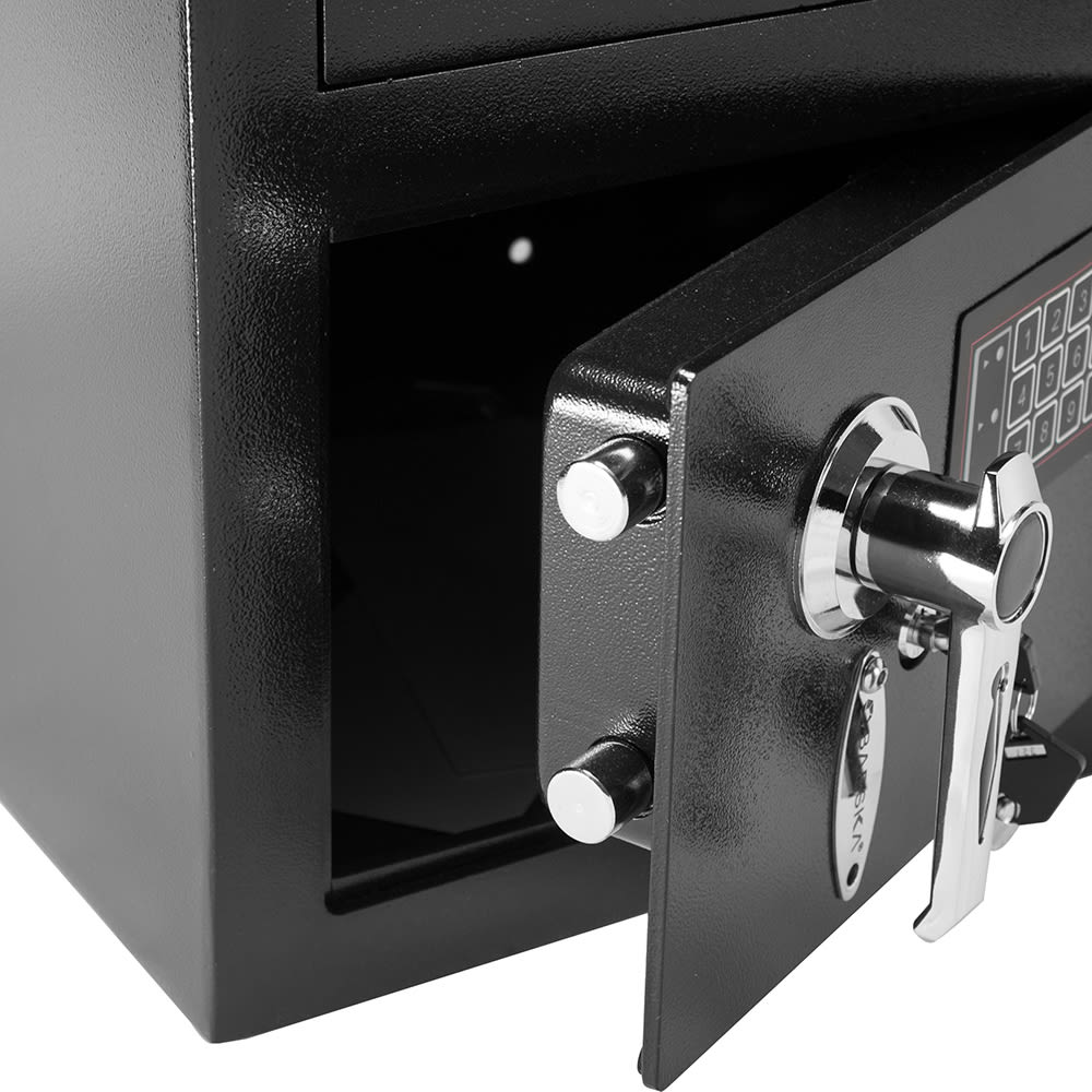 Barska ax11932 0 72 cu ft depository safe w keypad lock steel black