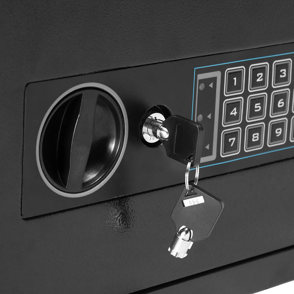 Barska ax11934 0 56 cu ft compact depository safe w keypad lock