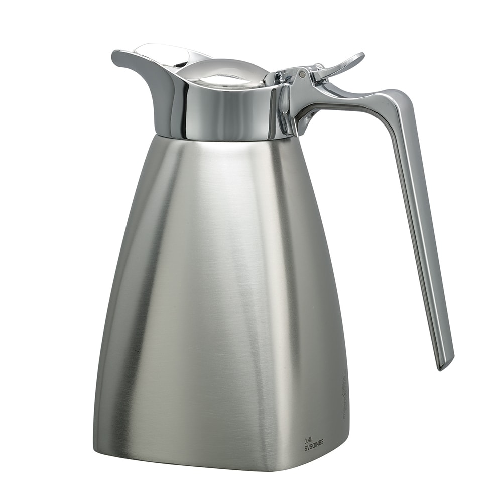 Winco CF-2.0 Thermal Carafe, Stainless Steel Lined, Push Button, 2