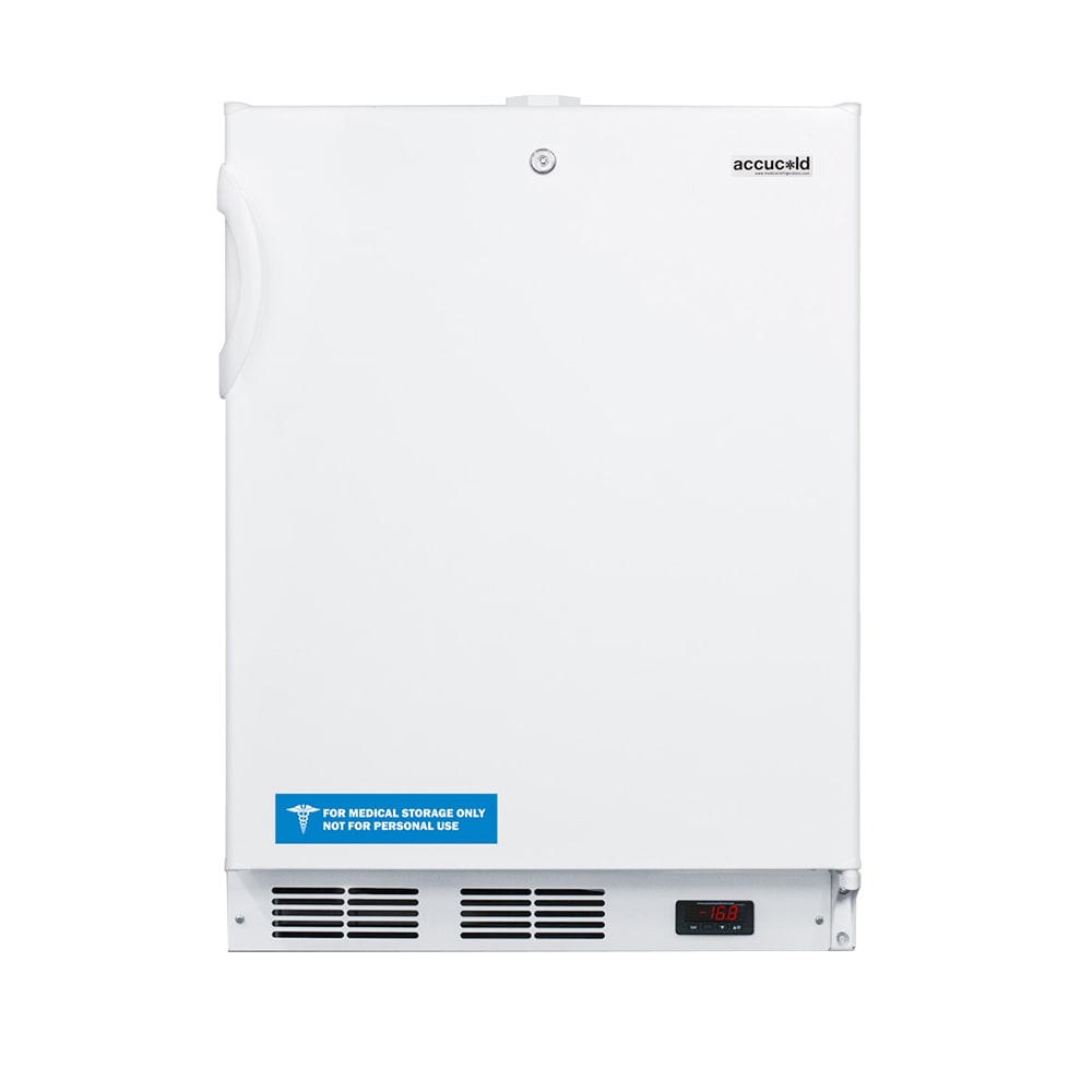 Accucold ACF48WADA 24" OneSection Undercounter Medical Freezer White