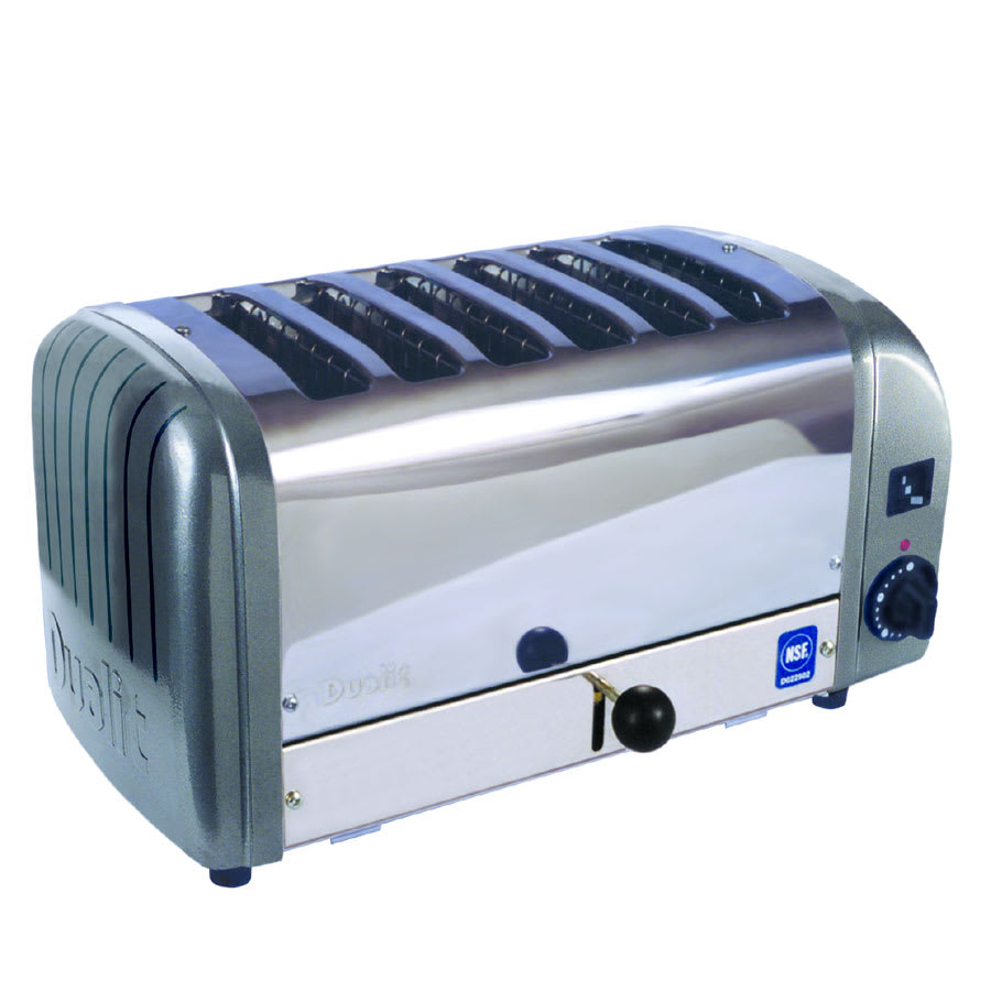Cadco CTW-6M 6-Slot Toaster w/ 1"W Product Opening, 208v/1ph