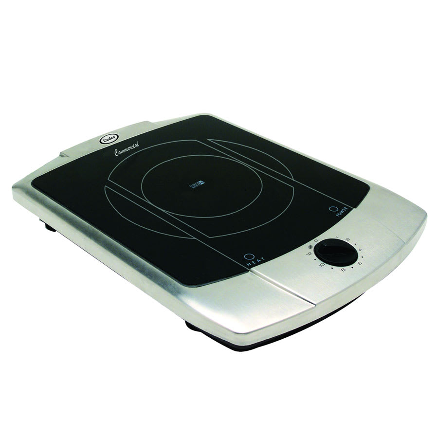 Cadco PHR1C Countertop Glass Ceramic Range w/ 1-Burner, Infinite Control, 120 V