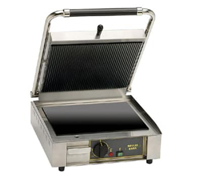 Equipex PANINIVC S Commercial Panini Press w/ Glass Ceramic Smooth Plates, 120v
