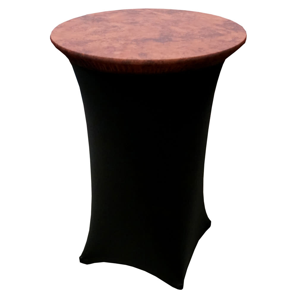 Snap D Necap30r Contour Table Cover Cap For 30 Round Tables Polyester Spandex Copper