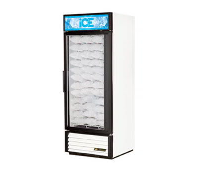True GDIM26NTBK 30-in Ice Merchandiser w/ (54) 8-lb Bag Capacity, Vinyl Exterior