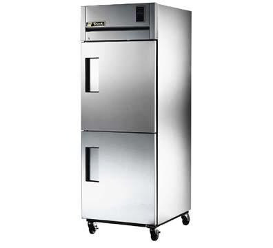 True TG1R-2HS Refrigerator, Reach-In, 1 Section, SS Half Doors, 3 Shelves, 31 cu ft