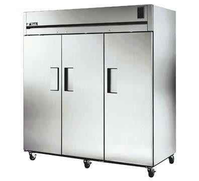 True TR3F-3S Freezer, Reach-In, 3 Section/SS Doors, 85 cu ft