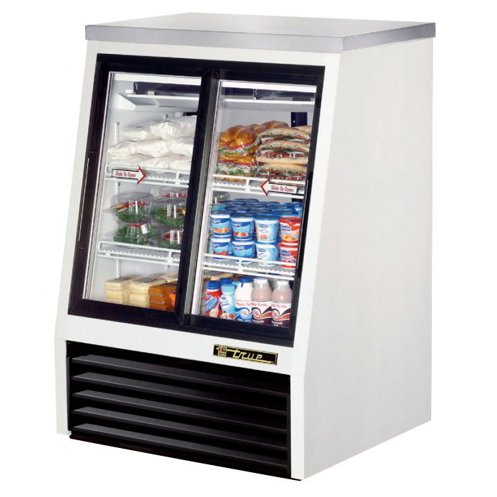 True TSID-36-4 36" Self Service Deli Case w/ Straight Glass - (3) Levels, 115v
