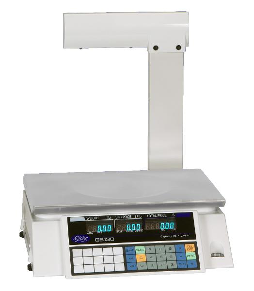Globe GS130T Electronic Price Computing Scale w/ Display Tower, 30 lb x .01
