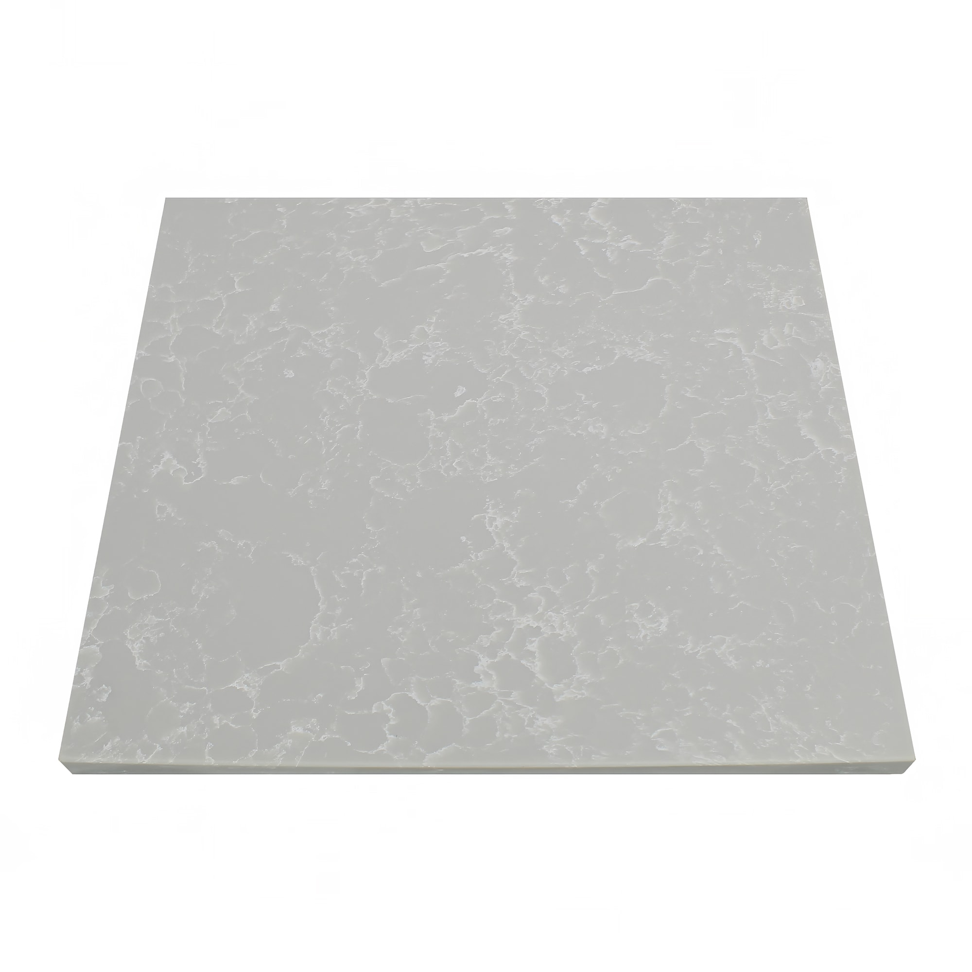 Art Marble Q41530X30 30" Square Quartz Table Top, Nebula Gray