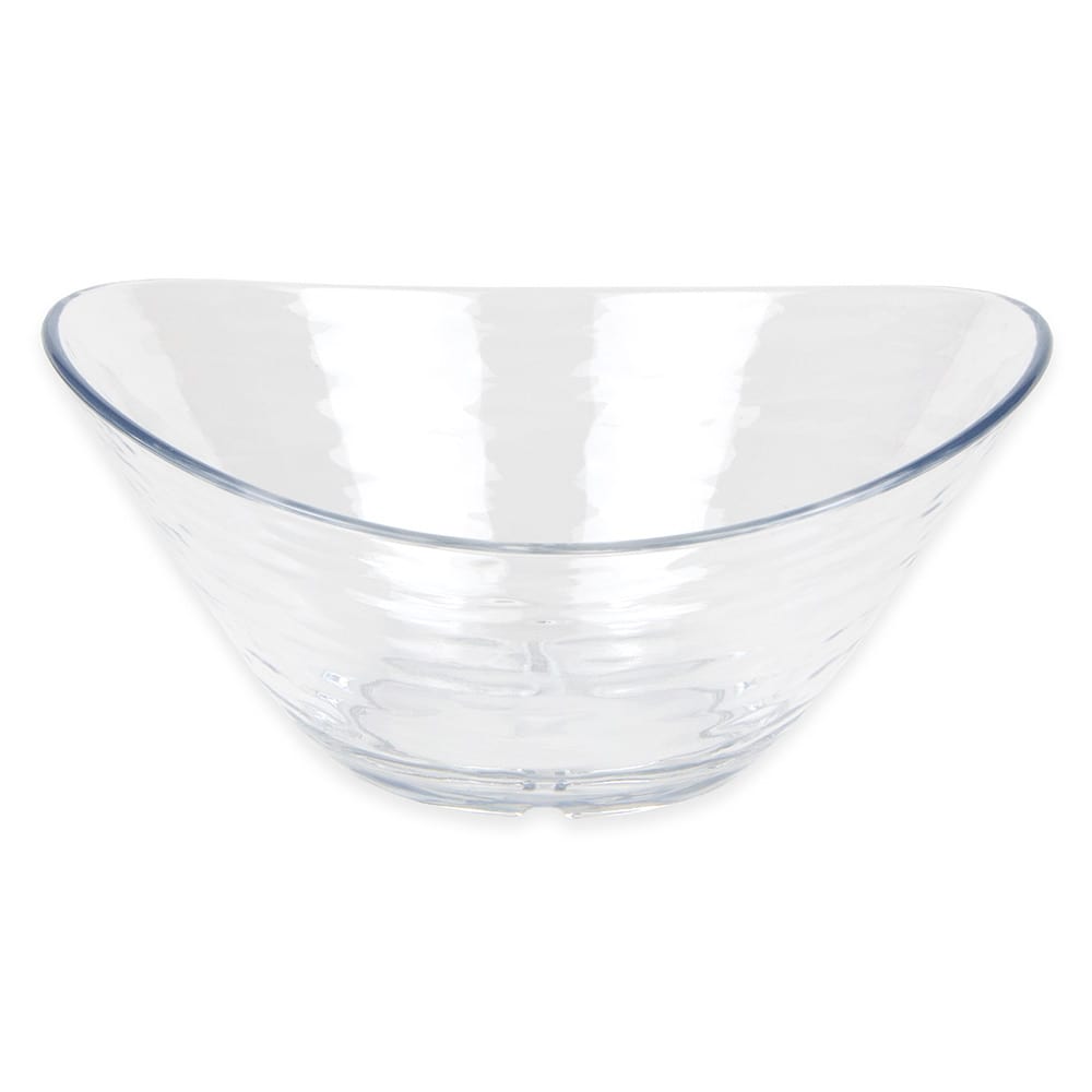 Libbey 92397 Oval Snack Bowl, 6 1/4" x 5 5/8" x 2 7/8", Plastic