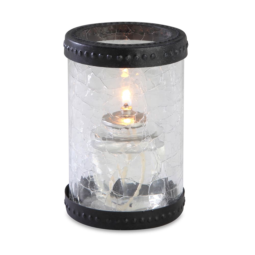 Sterno 80304 Madison Candle Lamp 3 1/8"D x 5"H, Glass, Clear/Bronze