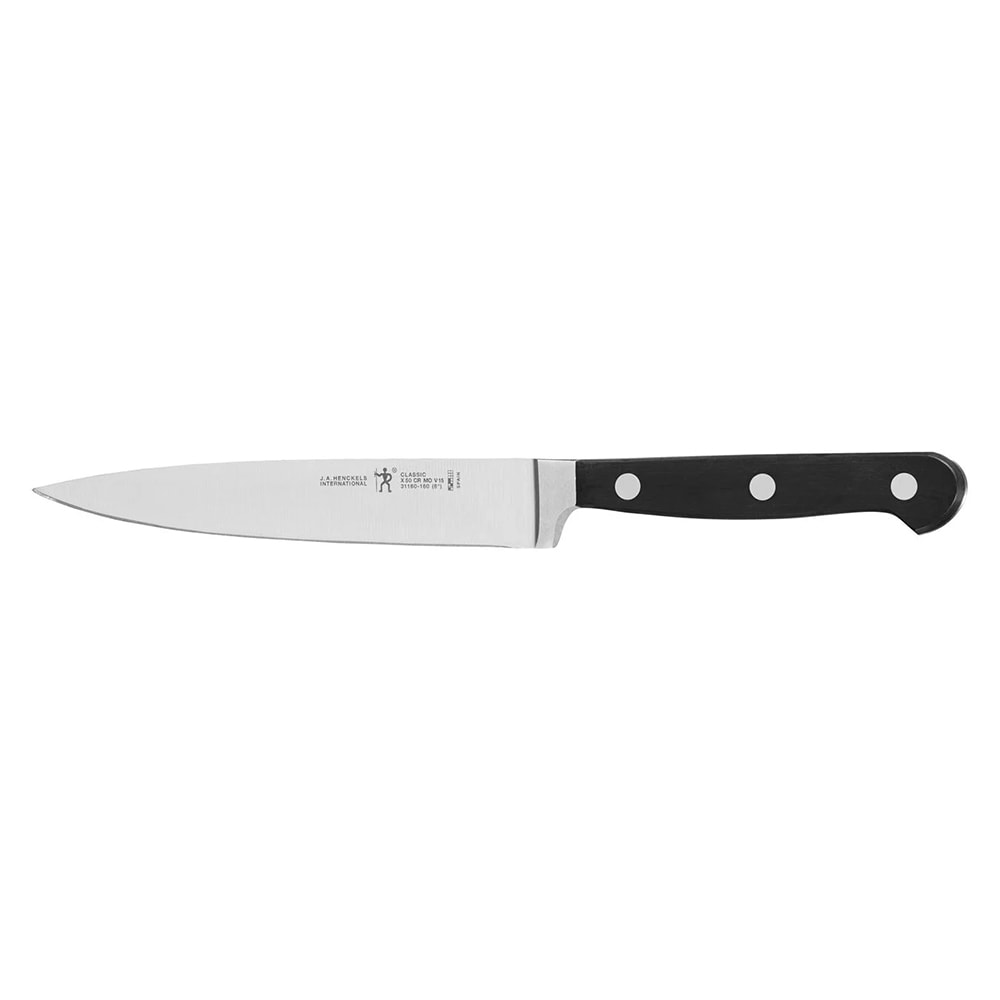 Henckels 1012042 6 Cleaver w/ Black Plastic Handle, Stainless Steel