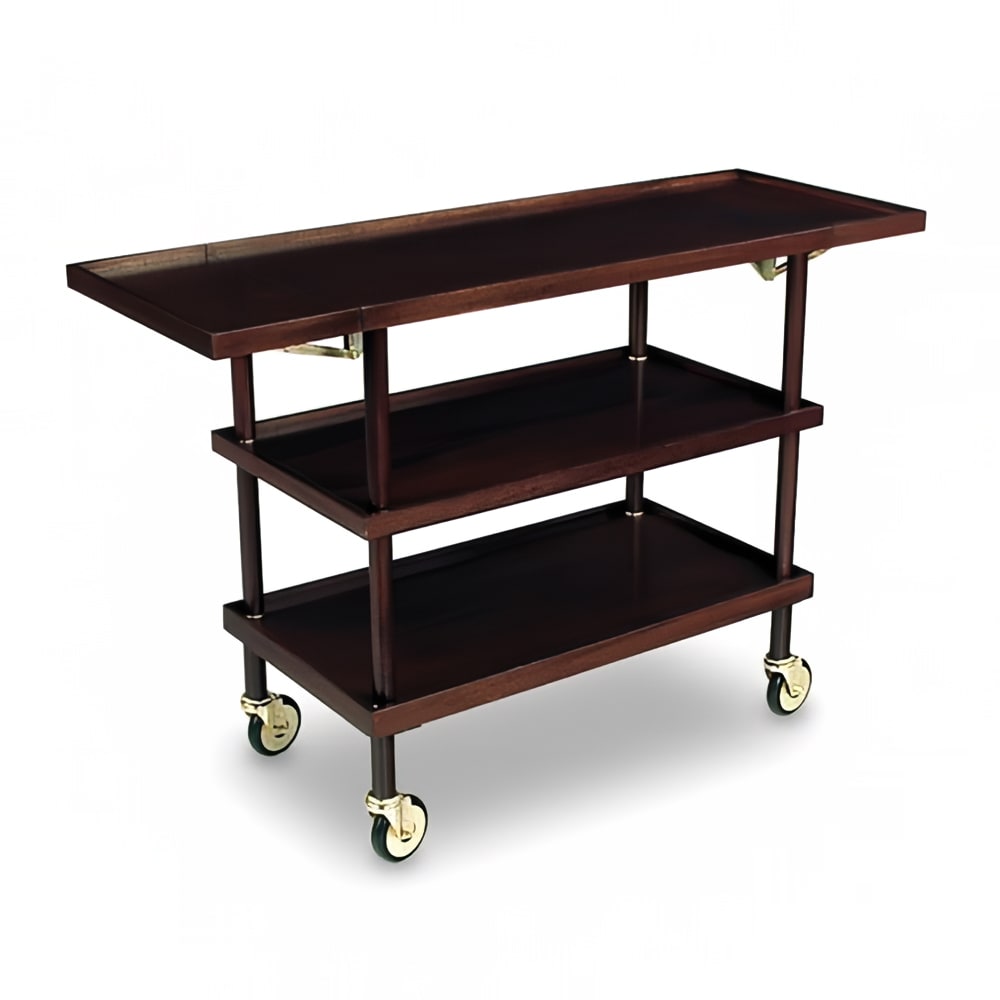 Forbes Industries 5524 Room Service Cart W 3 Shelves 2 Drop   650 5524 