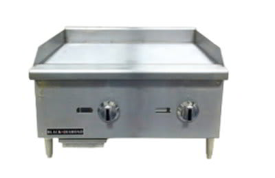 Black Diamond BDECTG-36 LP 36" Countertop Griddle - Standard, 90,000 BTU, Stainless, LP