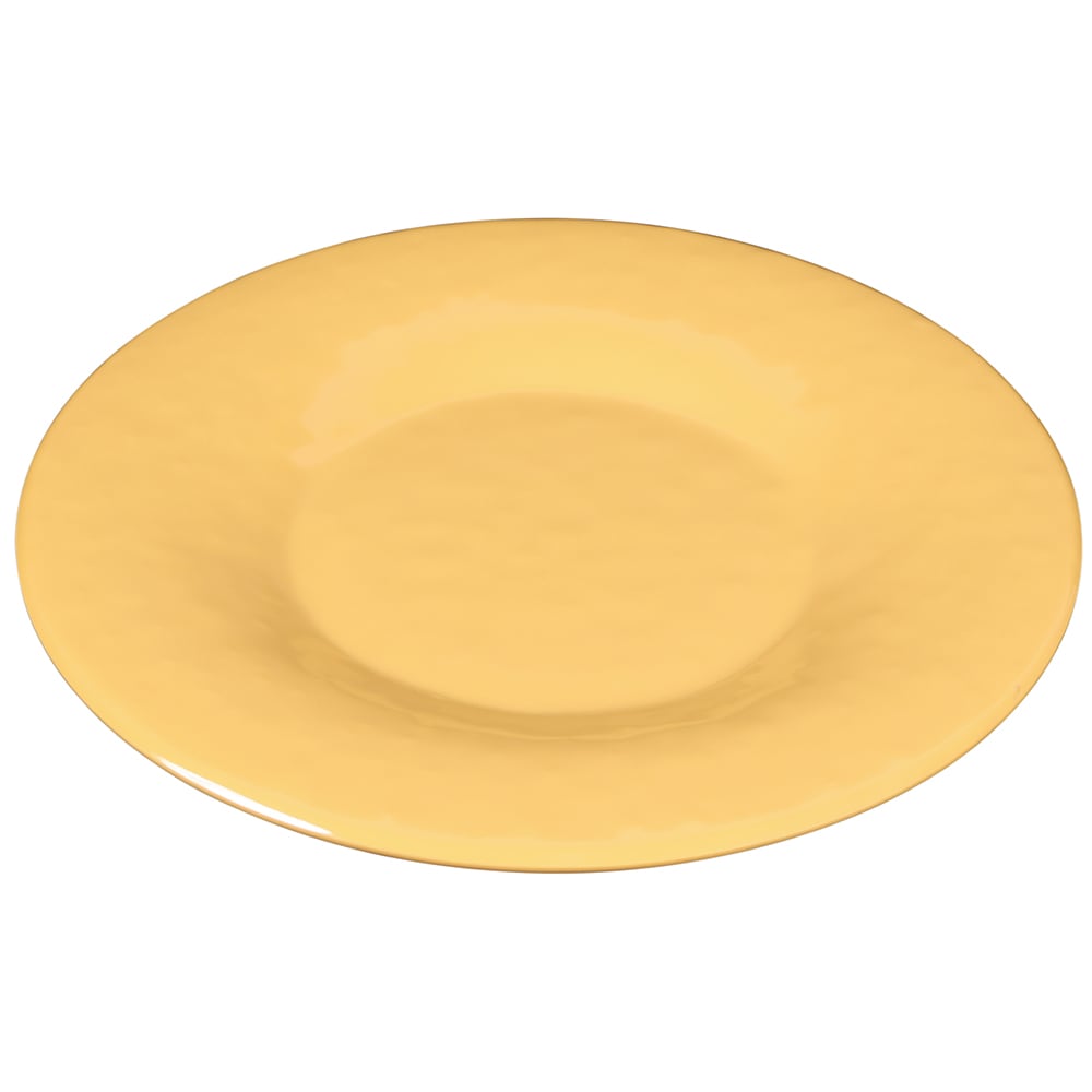 Elite Global Solutions D12P 12 1/4" Melamine Dinner Plate, Mustard Yellow