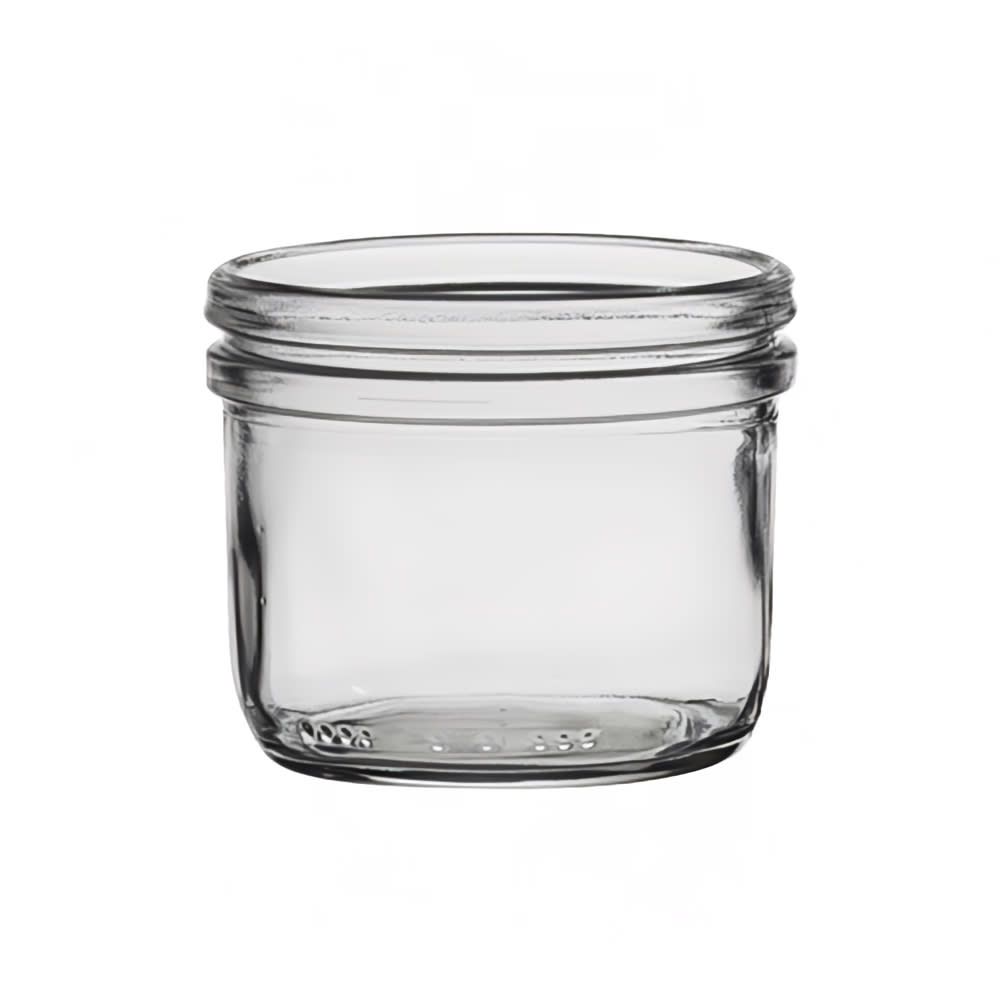 Steelite 19 oz Clear Glass Fido Jar With Clamp Lid