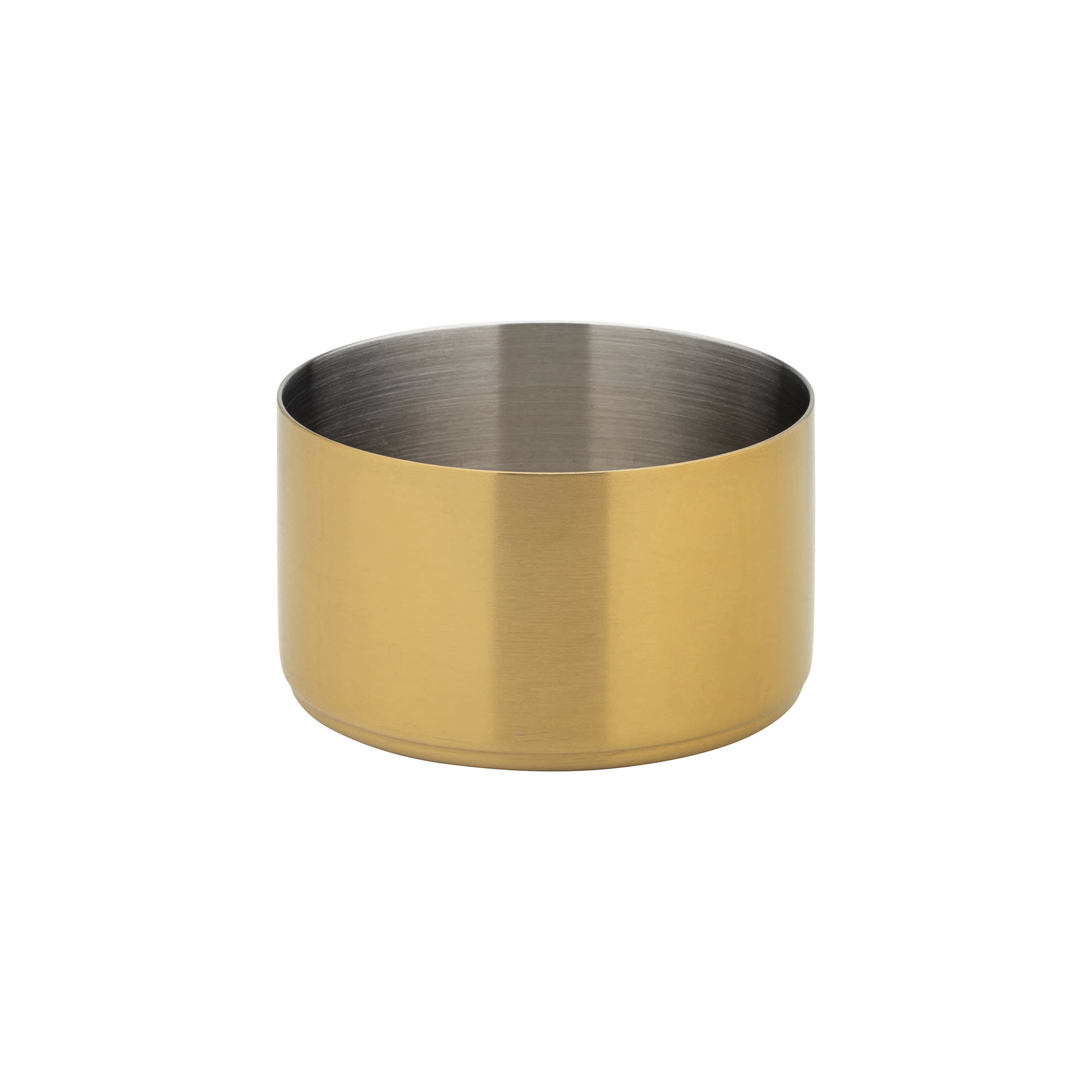 Steelite UF92116 6 oz Utopia Round Ramekin - Stainless Steel, Brushed Gold