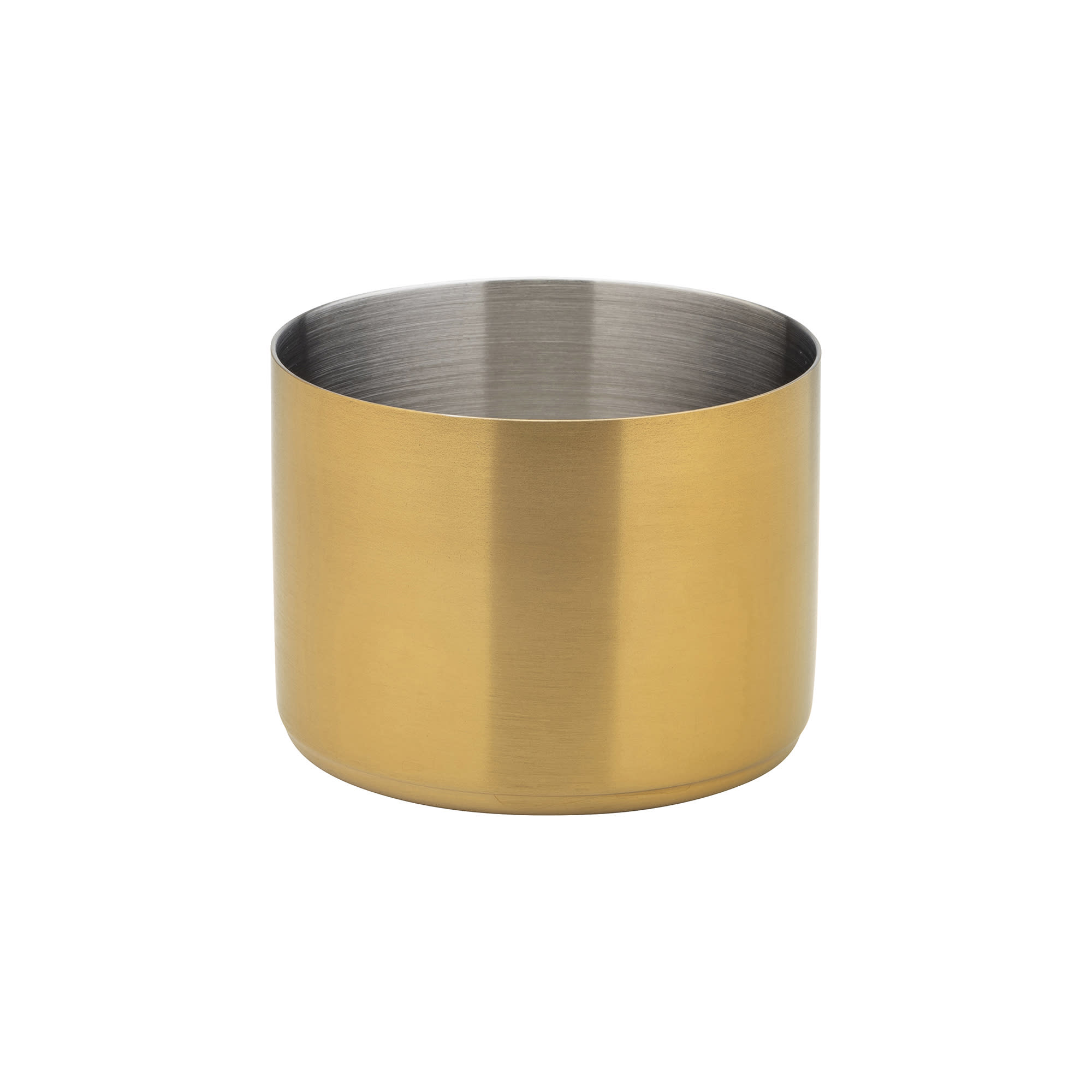 Steelite UF92117 9 oz Utopia Round Ramekin - Stainless Steel, Brushed Gold